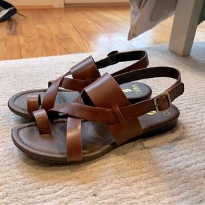 Like New - Sarto by Franco Sarto Gia Sandals in Chocolate Leather